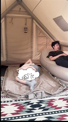 Must-have inflatable beds at home. n camping