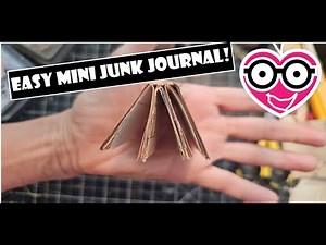 MINI JUNK JOURNAL? Easy No Sew Idea!! :) How to Make a Tiny Junk Journal- The Paper Outpost!