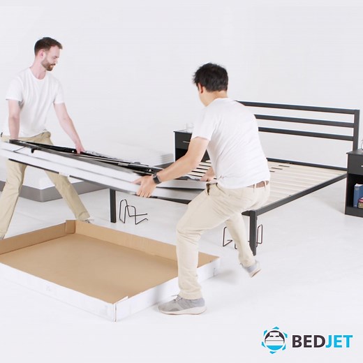 14M views · 15K reactions | Say goodbye to traditional clunky adjustable bases. The BedJet PowerLayer is an ultra-thin adjustable bed frame that makes any mattress and any bed frame adjustable (even platform and storage beds) | BedJet | Facebook