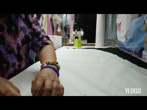 Technique how to cut and manage chiffon fabric