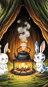 Ghibli Style Animation: The Forest Tea Ritual | Cozy Forest Ambience ASMR 🍃 #ambientstorytelling
