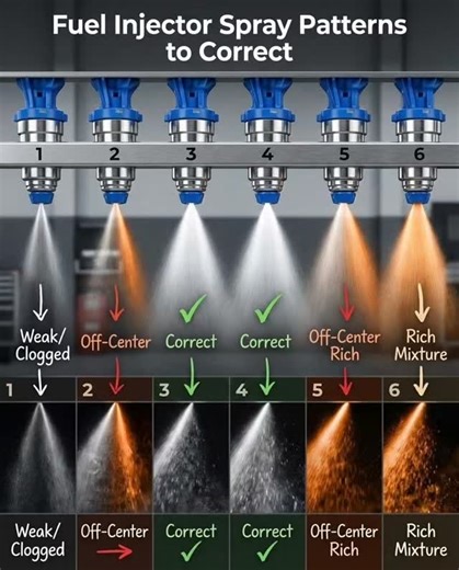 your mechanic | 🚗 Purpose of a Fuel Injector A fuel injector must spray a fine, cone-shaped mist so fuel mixes properly with air. Bad spray = poor... | Instagram