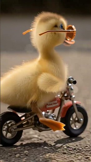 Little Duck Bike Ride Surprise! | ViraAI #shorts #viral #trending #subscribe