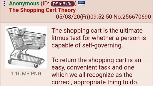 The Shopping Cart Theory | Know Your Meme