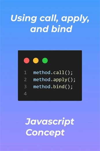 What is call, apply, bind in javascript ? #coding #javascript #codingtips #codinglife