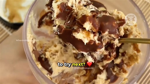 3-Ingredient Ice Cream Hack! 🍦🥜🍫 Make Peanut Butter Ice Cream that's as creamy as store-bought! #dessert #cooking #foodhack | When In Manila