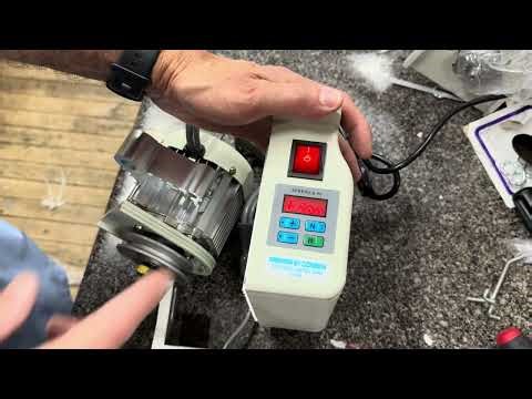 Brushless motor needle positioner, On and Off