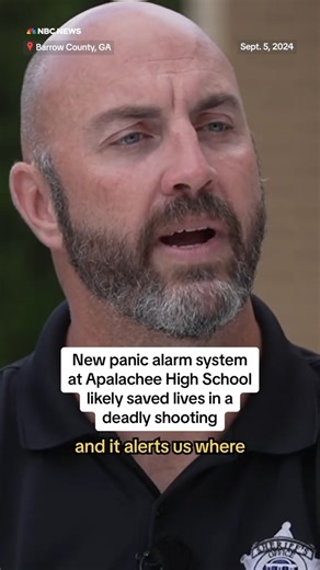 29K views · 315 reactions | Here's how a panic alarm system at a Georgia high school, which was triggered during a deadly shooting there, works – and how it likely saved countless lives, according to authorities and advocates for the technology. | NBC News | Facebook