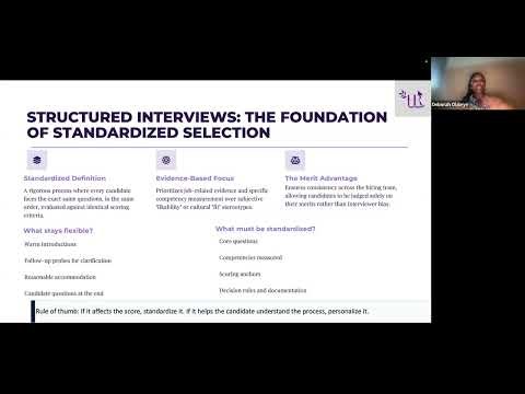 Structured Interviews, Selection Validity, and Assessment Designs