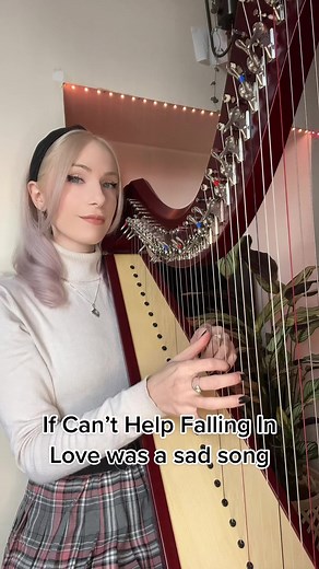 Robyn Hearts Harp: If Can’t Help Falling In Love Sad Song Performance