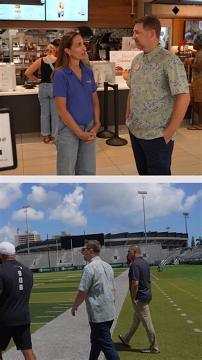 From football to service, it’s always team first 🏈 As a former University of Hawaii football player, Kurt Milne brings the same heart, humility, and teamwork he learned on the gridiron into every part of his role as local Owner-Operator at Chick-fil-A Ala Moana and soon-to-open Chick-fil-A Kapiolani & Kalakaua (K&K). | Chick-fil-A in the Community