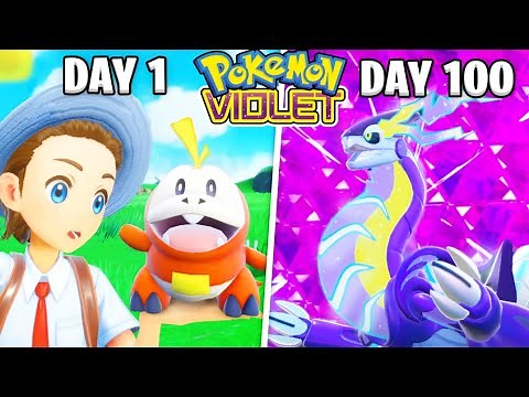 I Survived 100 Days in POKEMON Scarlet & Violet - MOOSE Part 1
