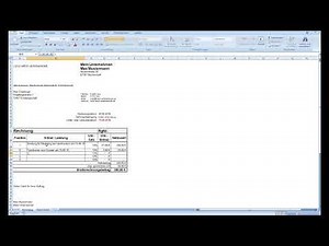 Steuerpflichtige Rechnungen schreiben mit Excel #2