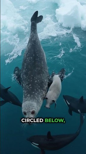 Leopard Seal Mom Uses Body as Shield Against Orcas to Save Her Pup