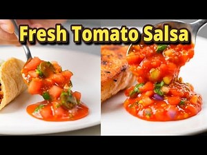 Homemade Salsa with Fresh Tomatoes in Minutes ⏰