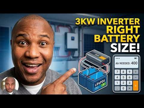 Video2.5: 24V 3KW Solar System Battery Calculator - Don't Buy Wrong Batteries