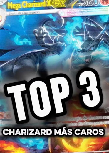 Las 3 Cartas de CHARIZARD Mas Caras 🔥 #cartaspokemon