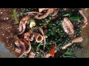 Yummy Stir Fry Octopus with Green Pepper - Homemade Cooking Recipe\nរបៀបឆាមឹកម្រេចខ្ចី