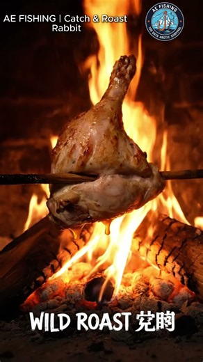Catch & Cook | Survival Trap Catch & Roast Rabbit 🐇🍖 #shorts #Survival