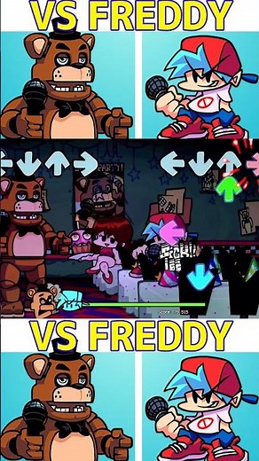 Friday Night Funkin Night-Life VS Freddy【Five Nights at Freddy's】#shorts