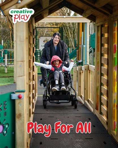 Creative Play on Instagram: "The wait is over! 🎬 After weeks of sneak peeks and teaser clips, we can finally share a project we’re incredibly proud of.👏 In collaboration with the brilliant @canteencreate and @prospect_house22 Primary Specialist Support School in Manchester, Creative Play has launched Play For All. 🏃🏫 Our new inclusive playground range, shaped by two years of real-world observation, consultation, and hands-on learning.🎒 This mini documentary takes you behind the scenes of ho