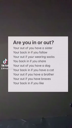 Are you in? #inorout #fyp #beviral