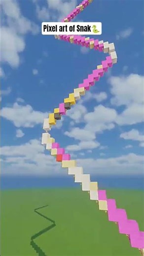 This Minecraft Pixel Art is ACTUALLY INSANE 🤯 #shorts #minecraft #build