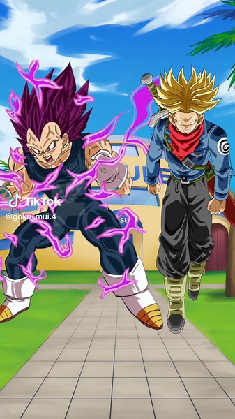 Epic Battle: Vegeta vs Trunks in Dragon Ball
