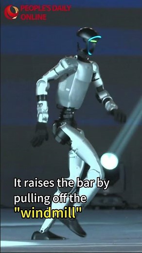 Unbelievable! Robot breakdances on stage and nails the challenging 'windmill'