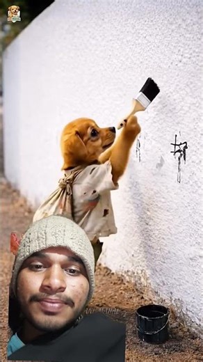 This puppy didn't have cash to to buy goodsfor his family so, rich man made him sad. #animals