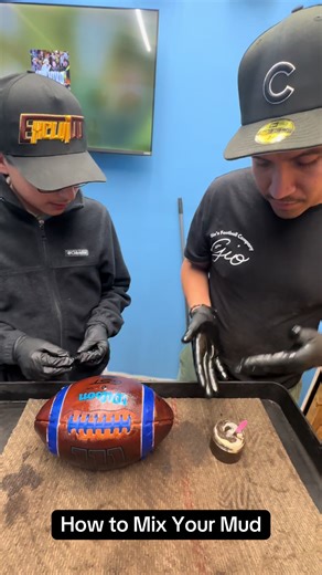 How to mix your mud before prepping a football