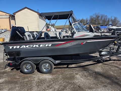 2019 Tracker Targa V18 WT Fishing Boat, Mercury 200 & 9.9 Kicker. F&S Yamaha, Hanover PA. $34,999