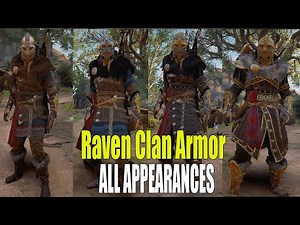 Assassin's Creed Valhalla - Raven Clan Armor Set Full Upgrade (All Appearances)