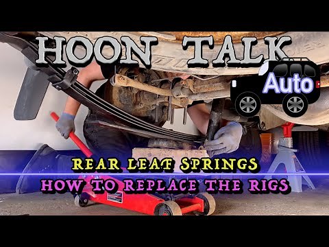 Hoon Talk Auto: How to replace broken rear leaf springs - 2000 Nissan Xterra 3.3L