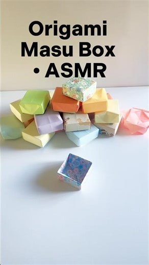 Folding an Origami Masu Box 📦 | Paper ASMR | Toya Pham