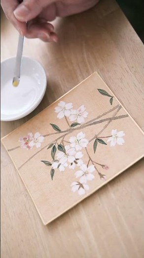 桜を描く｜Japanese Nihonga Cherry Blossoms