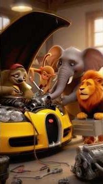 Jungle Friends Rescue & Restore a Sunken Bugatti: A Heartwarming Adventure