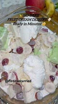 Summer’s Most Refreshing Fruit Cream Dessert! | The Dessert My Family Finishes in Minutes! 🍨🍍