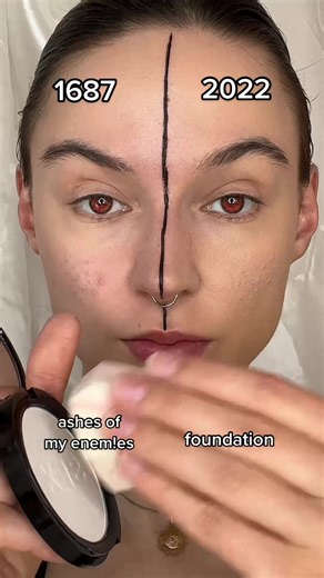1687 or 2022? 🧛‍♀️🩸#makeup #vampire #beauty #crueltyfree