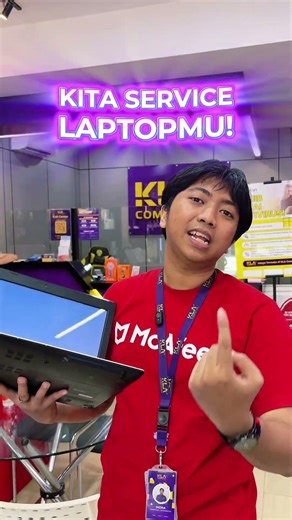 Layar blank, Windows error, baterai ngedrop — KLA Computer siap servis laptop kamu!