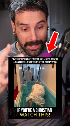 Pastor slips in baptism pool! 🤯🤣 #christianity #reel #jesus #faith #reels #holyspirit #christianliving | Jesse Speaks