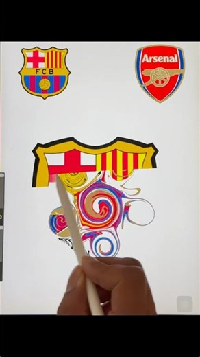 Barcelona & Arsenal Together? 😳 This Logo is Crazy! #shorts