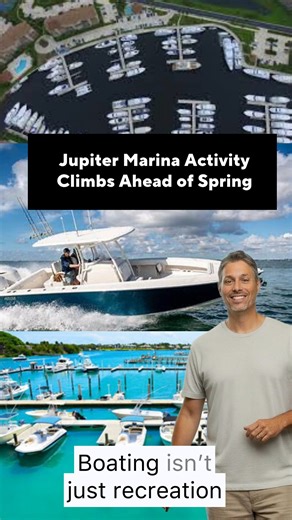 Jupiter Marina Activity Climbs Ahead of Spring Jupiter marinas are filling up early — and that’s no accident. Boating activity fuels local business and keeps waterfront demand strong year after year. Article via Jupiter Inlet District. Boat days everything #Jupiter #WaterfrontLiving #BoatingLife #PalmBeachCounty #FloridaLifestyle | David Cohn Realty