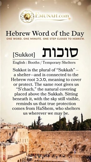 Hebrew Word of The Day: Sukkot