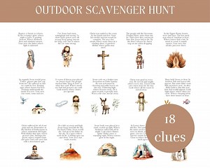 Christian Easter Scavenger Hunt: Bible Story Clues (PDF) - Etsy