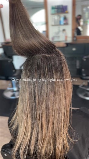 Blending Grey Hair with Highlights and Lowlights Guide