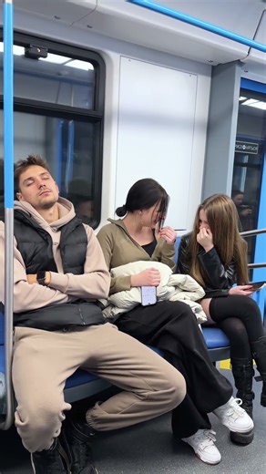 Alex Easy Prank Video In Subway Funny Reaction #prank #comedy #funny #train