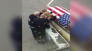 Heartbreaking video captures fallen soldier's homecoming