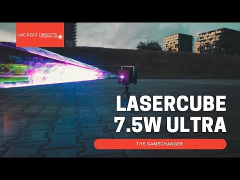 Portable Laser Show Projector: LaserCube 7.5W Ultra by Wicked Lasers 🔥
