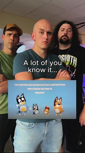 A lot of you know it...but can it rock? 🤔🤘#smalltowntitans #rocknroll #rockband #hardrock #bluey #cover #tvtheme #parents #forkids #kids